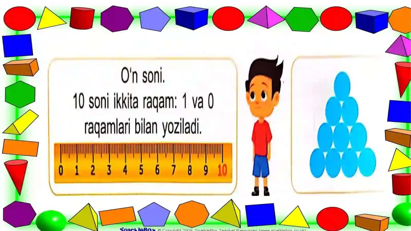 1-sinf MATEMATIKA fanidan “10 soni ” mavzusida taqdimoti 4