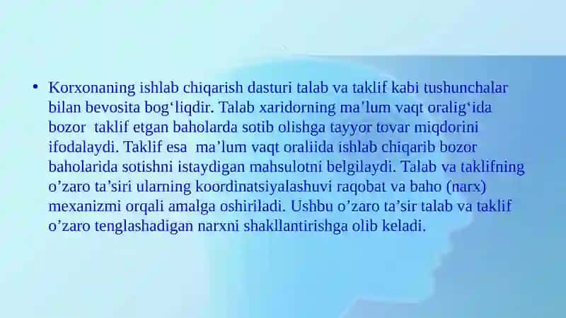 MAHSULOT ISHLAB CHIQARISH HAJMINING TAHLILI 4
