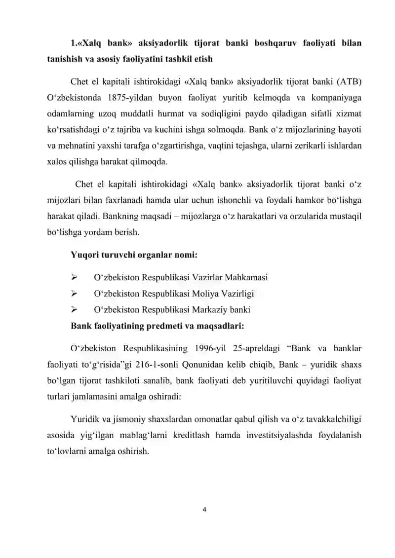 amaliyot hisoboti xalq banki 4