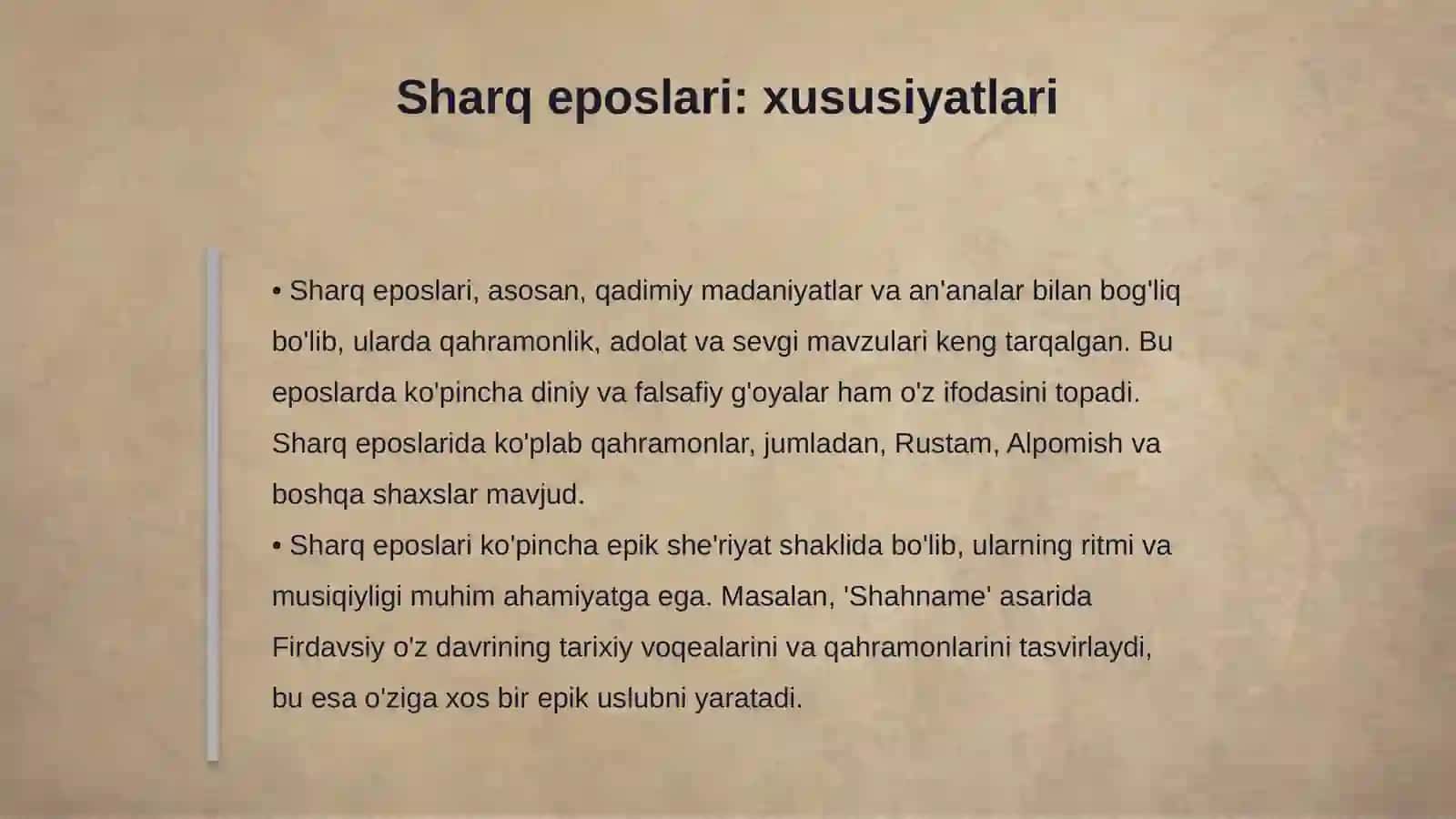Epos tushunchasi va tarixi 4
