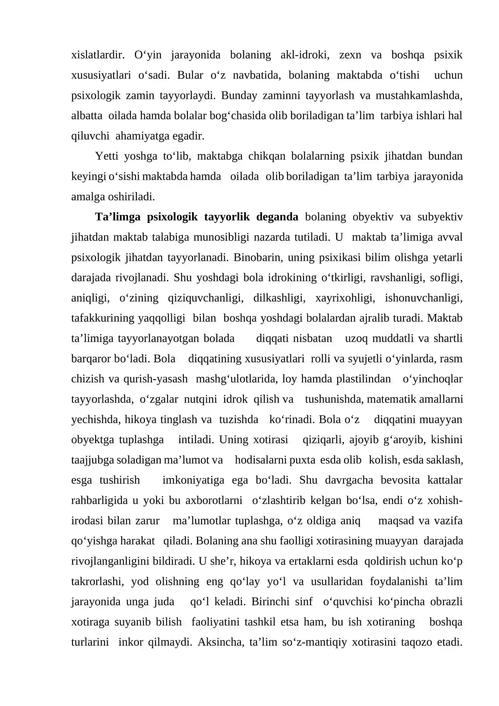 Bolaning maktabga psixologik tayyorgarligi 4