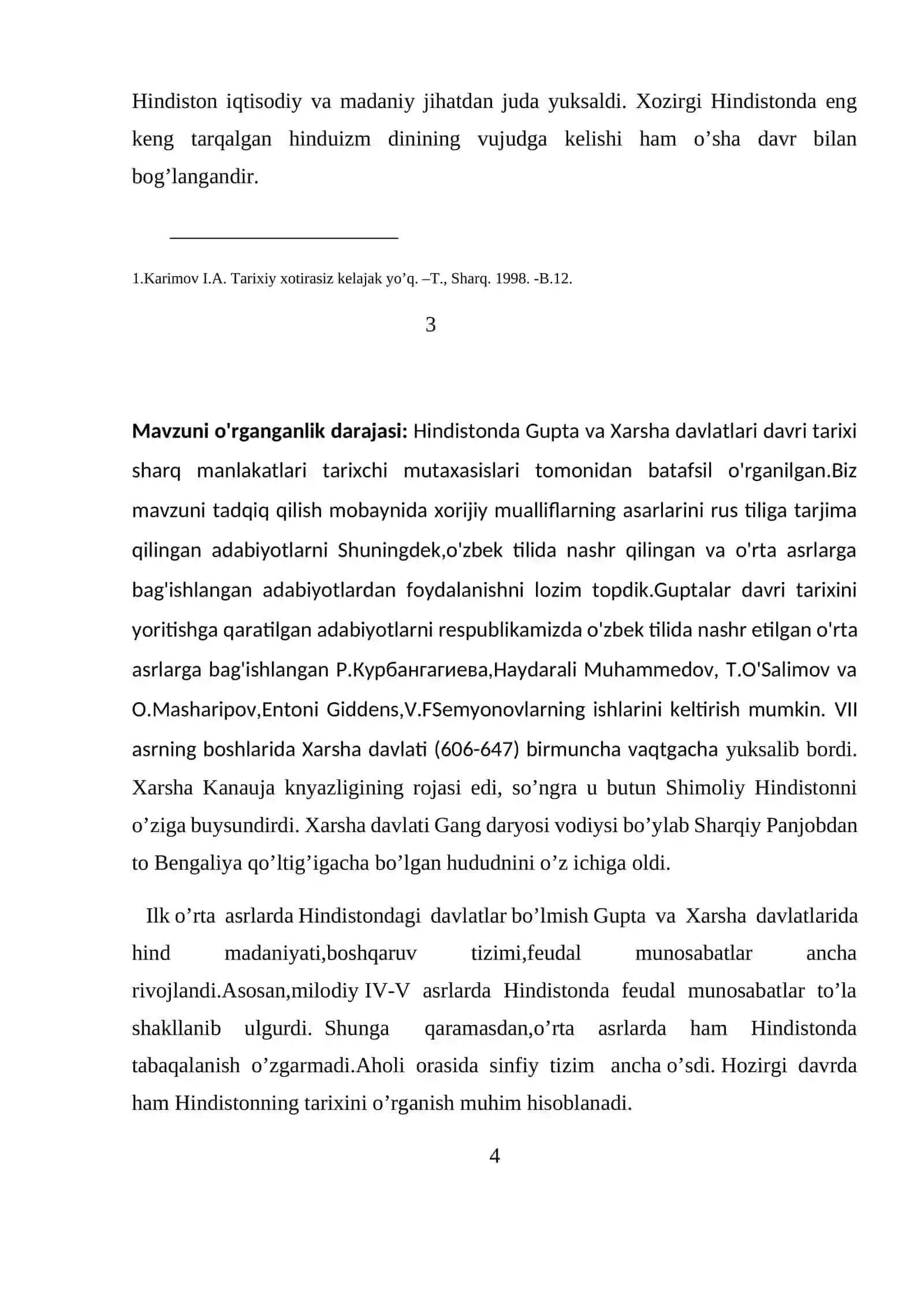 Jahon tarixi fanidan: Hindistonda Gupta va Xarsha davlatlari 4