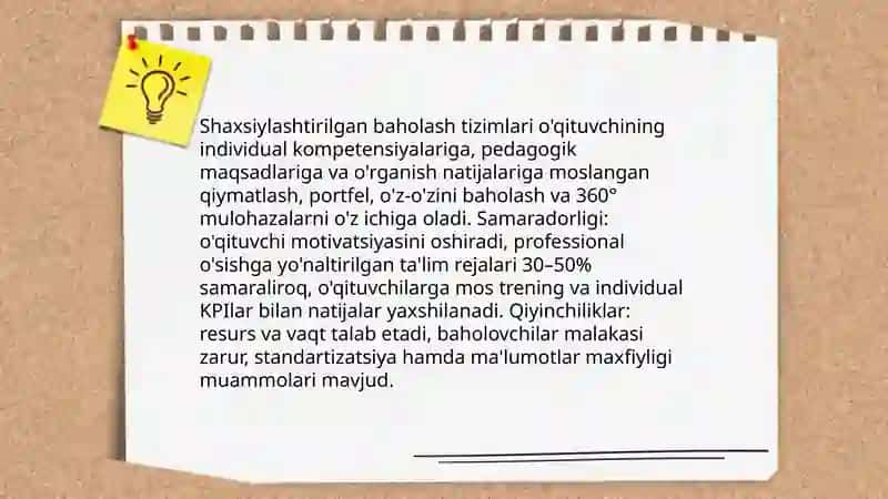 Pedagoglarning kasbiy rivojlanishini baholashga doir yetakchi tendensiyalar 4