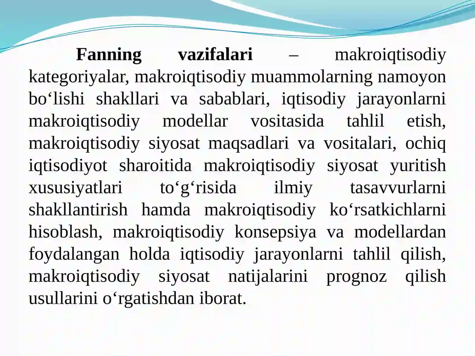 MAKROIQTISODIYOTGA KIRISH 4