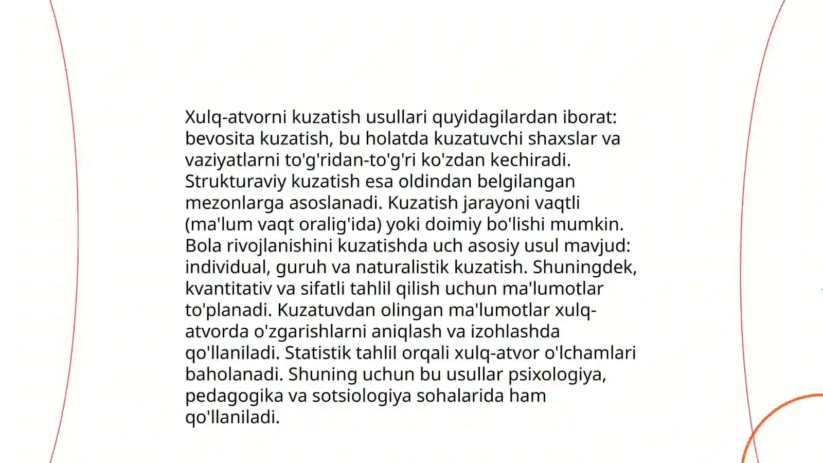 Psixologiyada Xulq atvorni eksperimental o'rganish metodlari 4