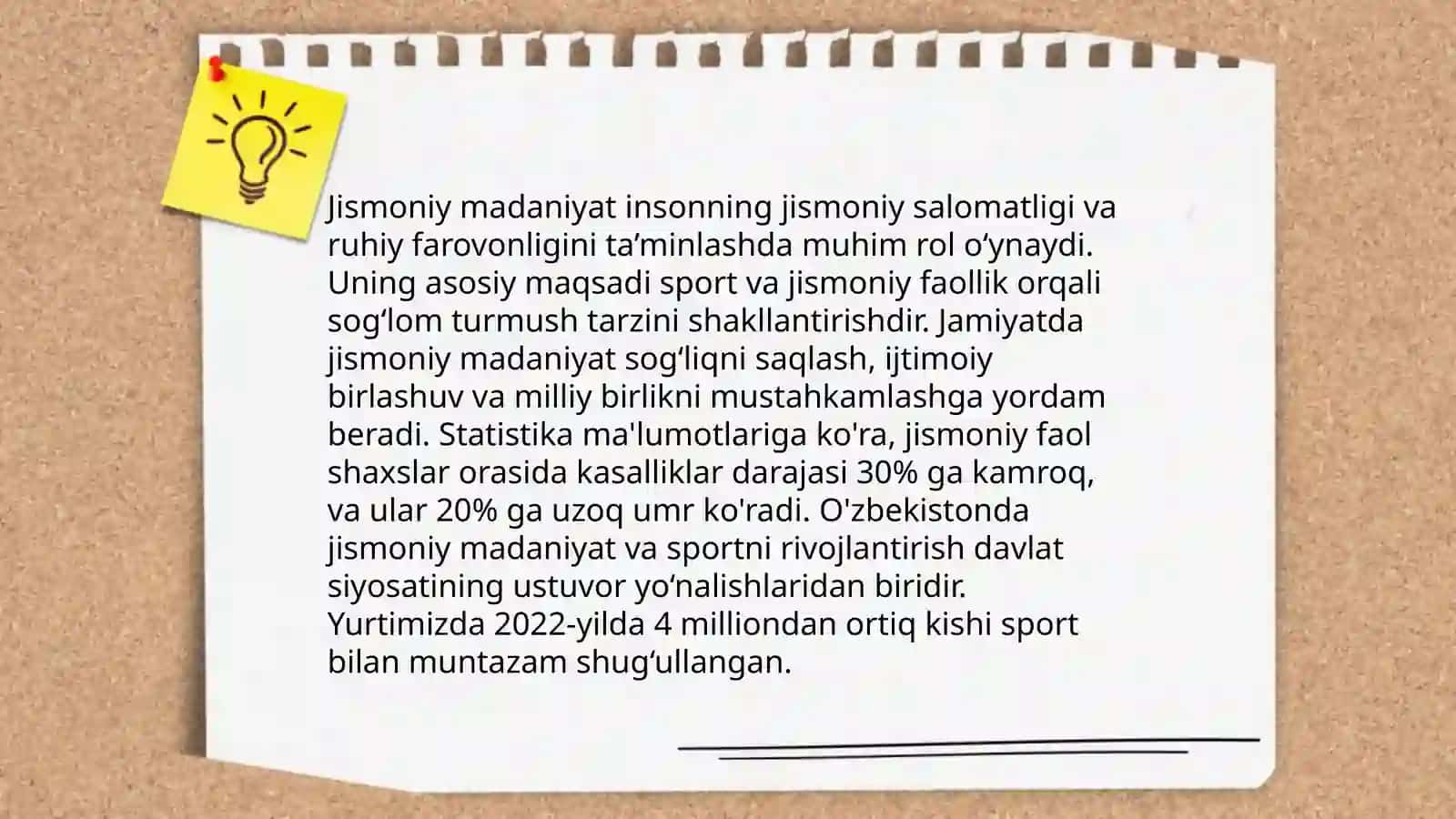 Jismoniy Madaniyat nazariyasi 4