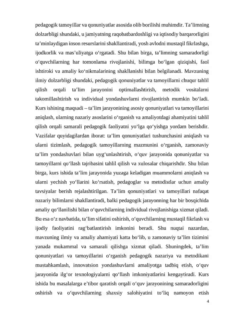 Ta’lim qonuniyatlari va tamoyillari 4