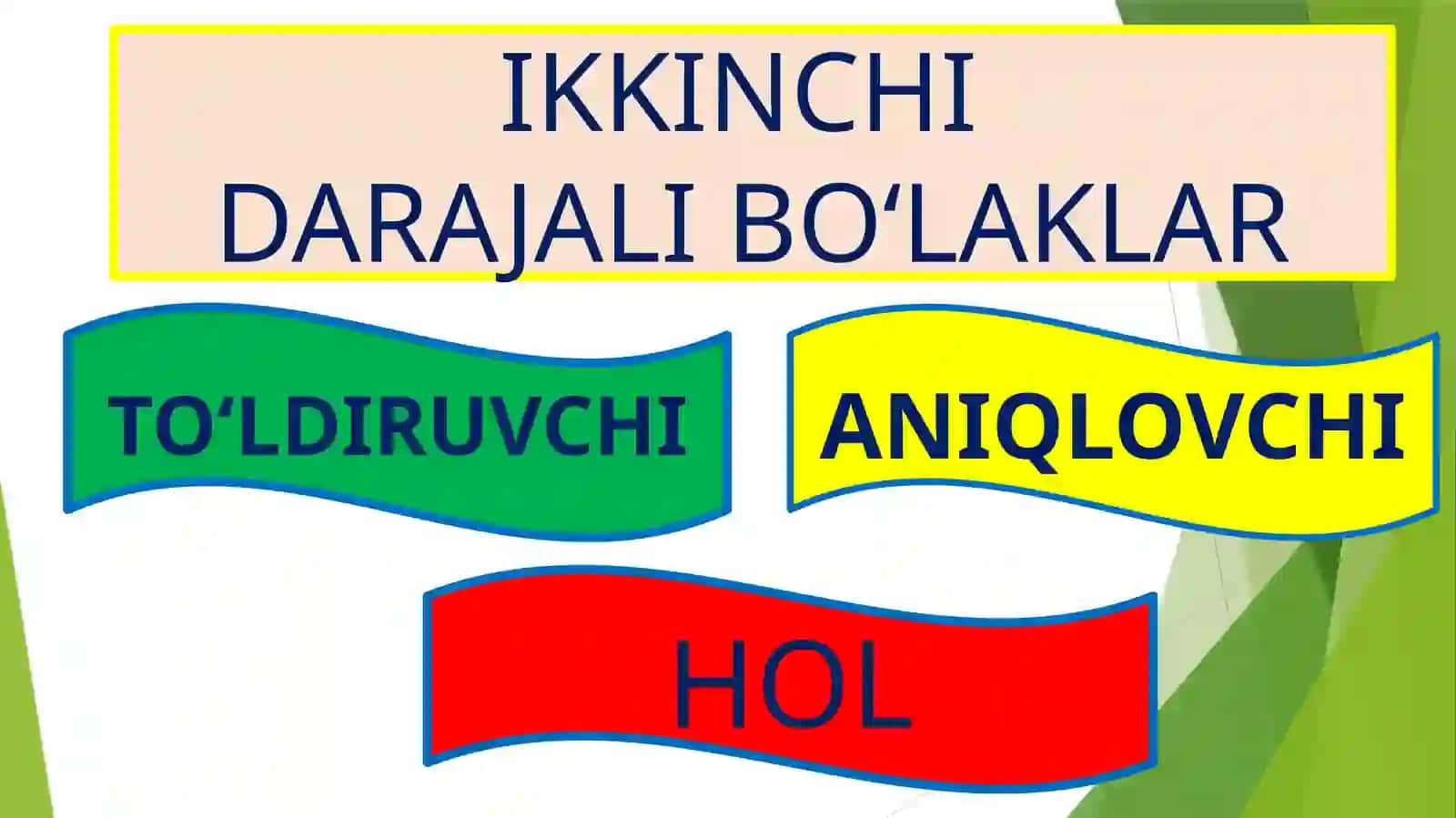GAP BO‘LAKLARI 4