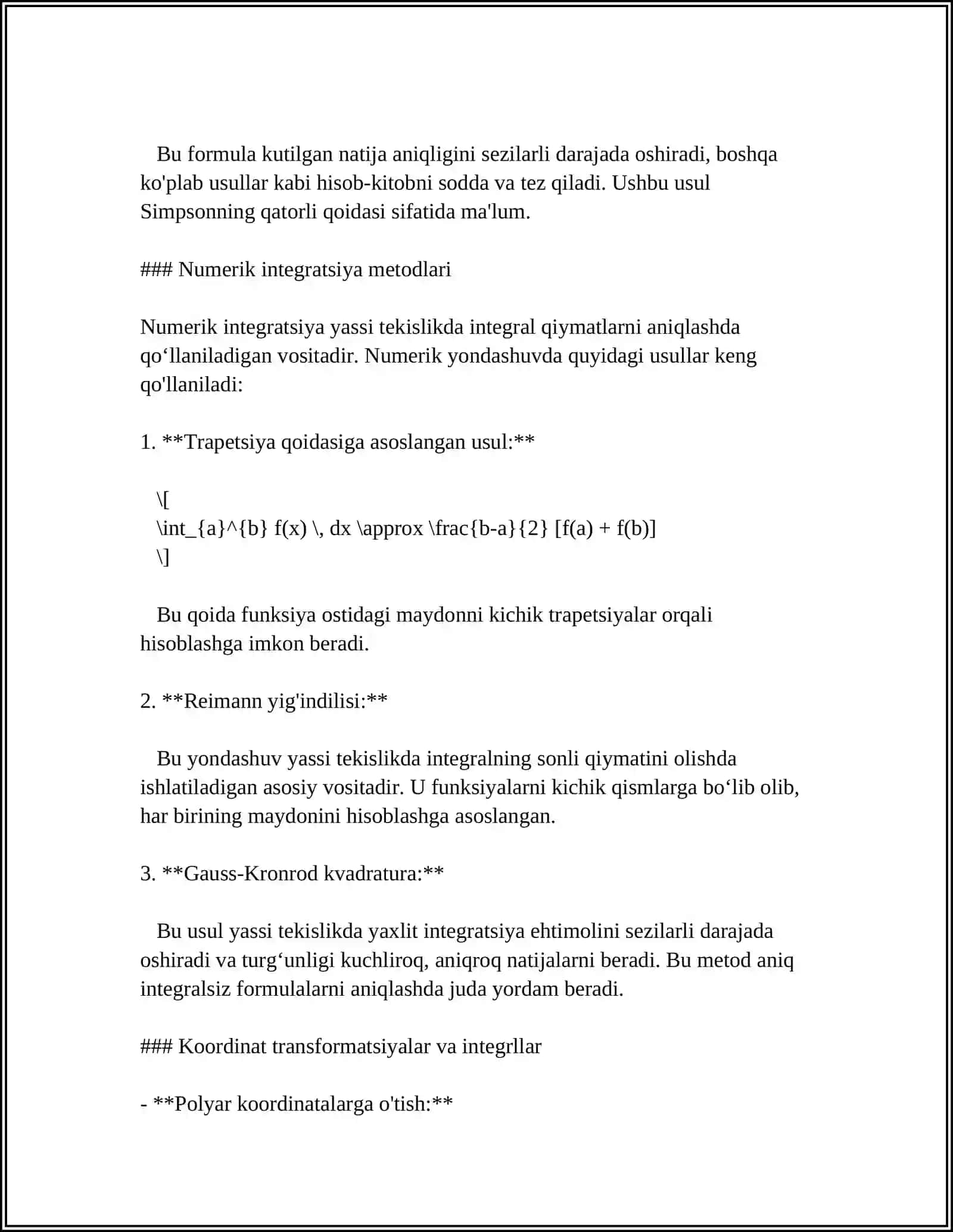 ANIQ INTEGRALNING GEOMETRIK TADBIQLARI 4