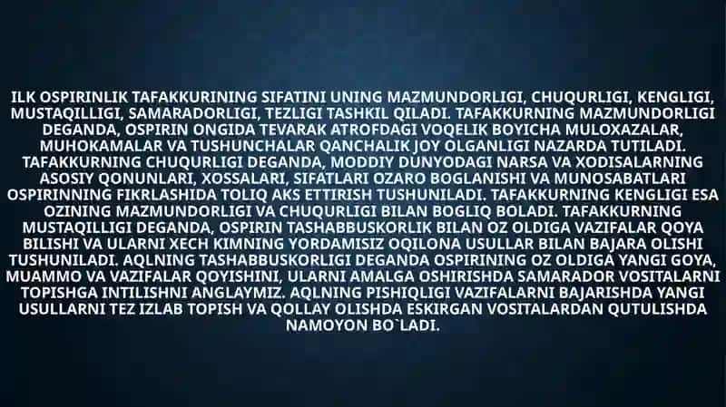 Ilko’spirinlik davri davrida psixik rivojlanish xususiyatlari 4