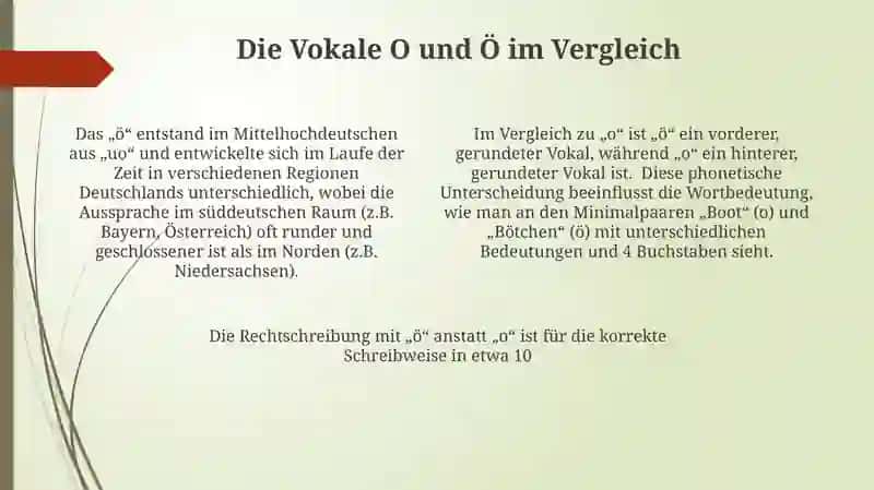 Die Vokal o und ö 4