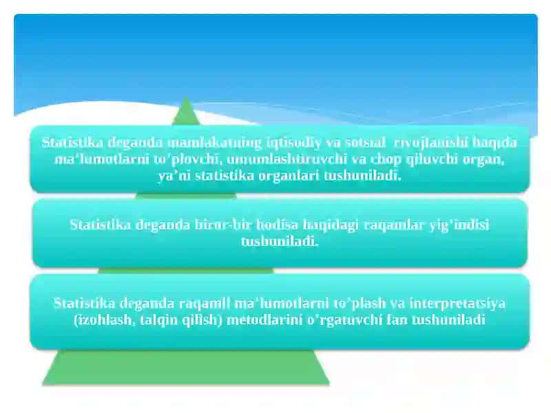 Statistika fanining predmeti va uning xos xususiyatlari 4