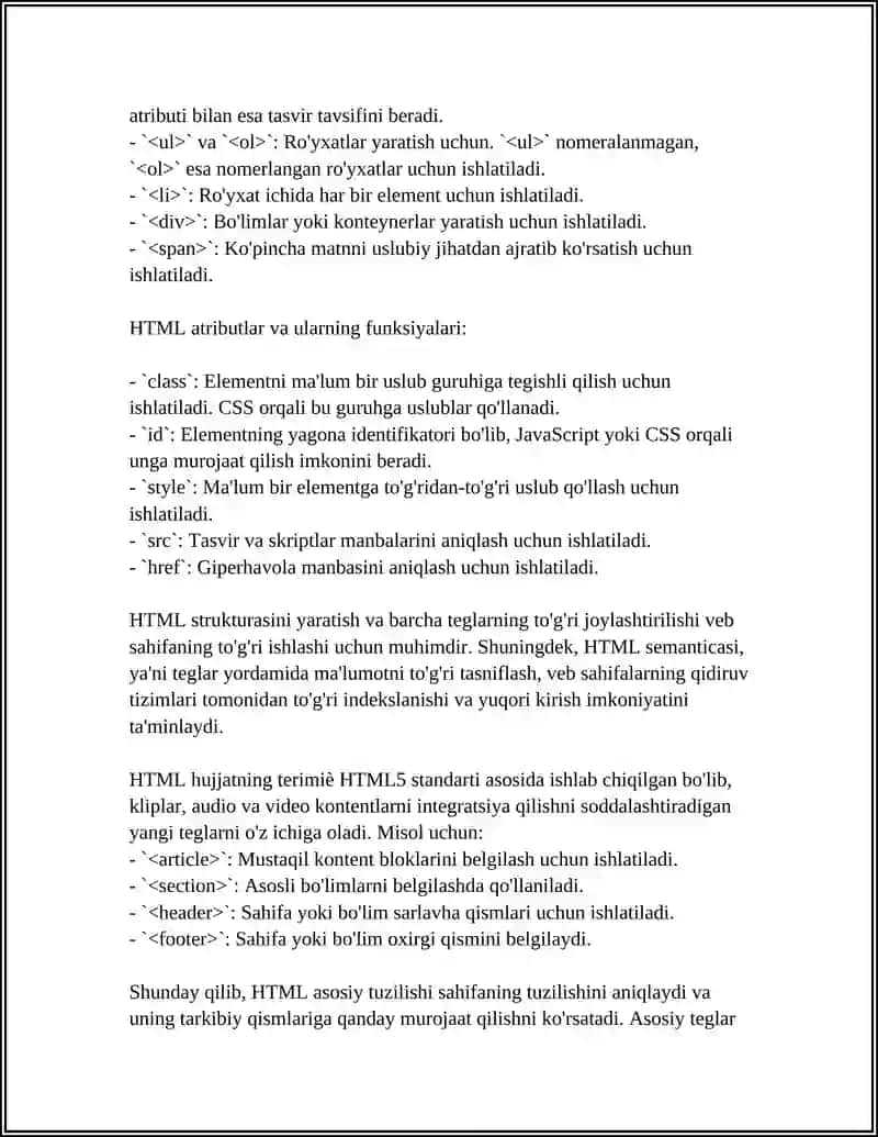 HTML VA CSS ASOSIDA VEB SAHIFA YARATISH 4