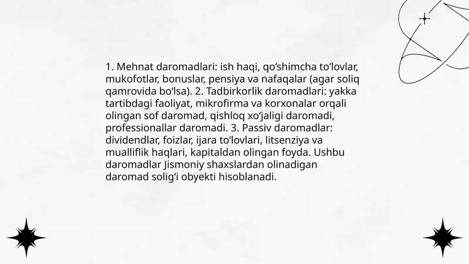 Jismoniy shaxslardan olinadigan daromad solig‘i 4