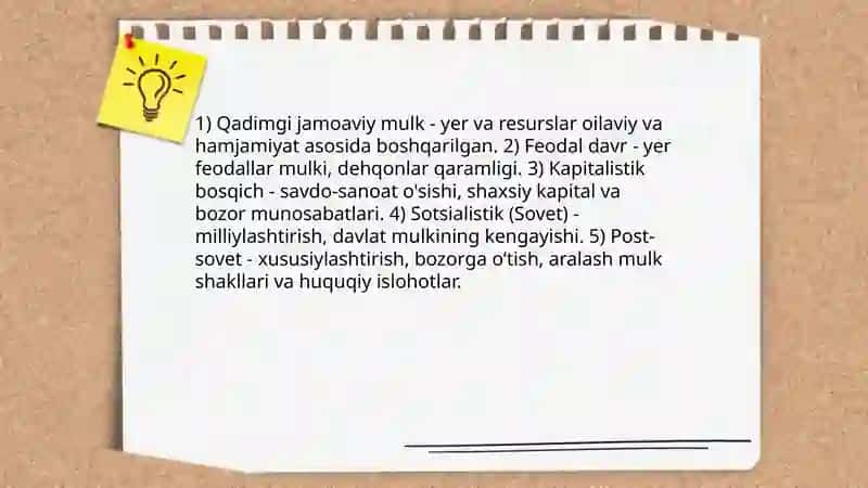 Mulkchilik munosabatlari 4