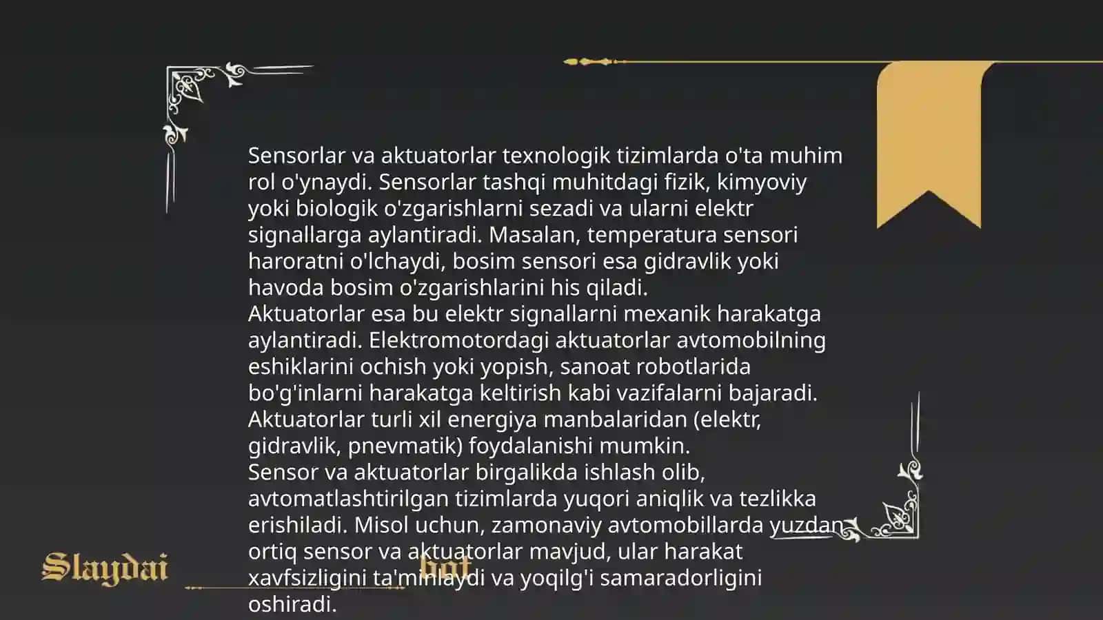 Robototexnik tizimlarni loyihalash 4