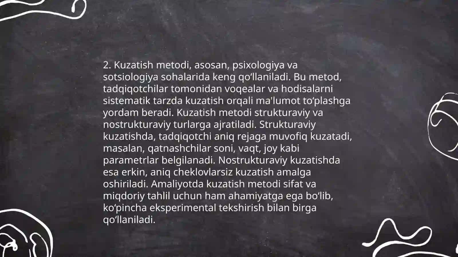 Hozirgi zamon psixologiyasining tadqiqot metodlari 4