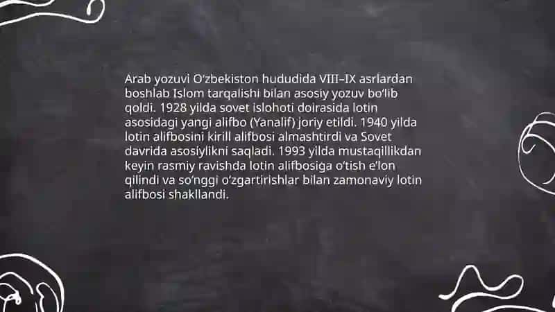 Yozuv, Alifbo, Orfografiya va uning prinsiplari 4