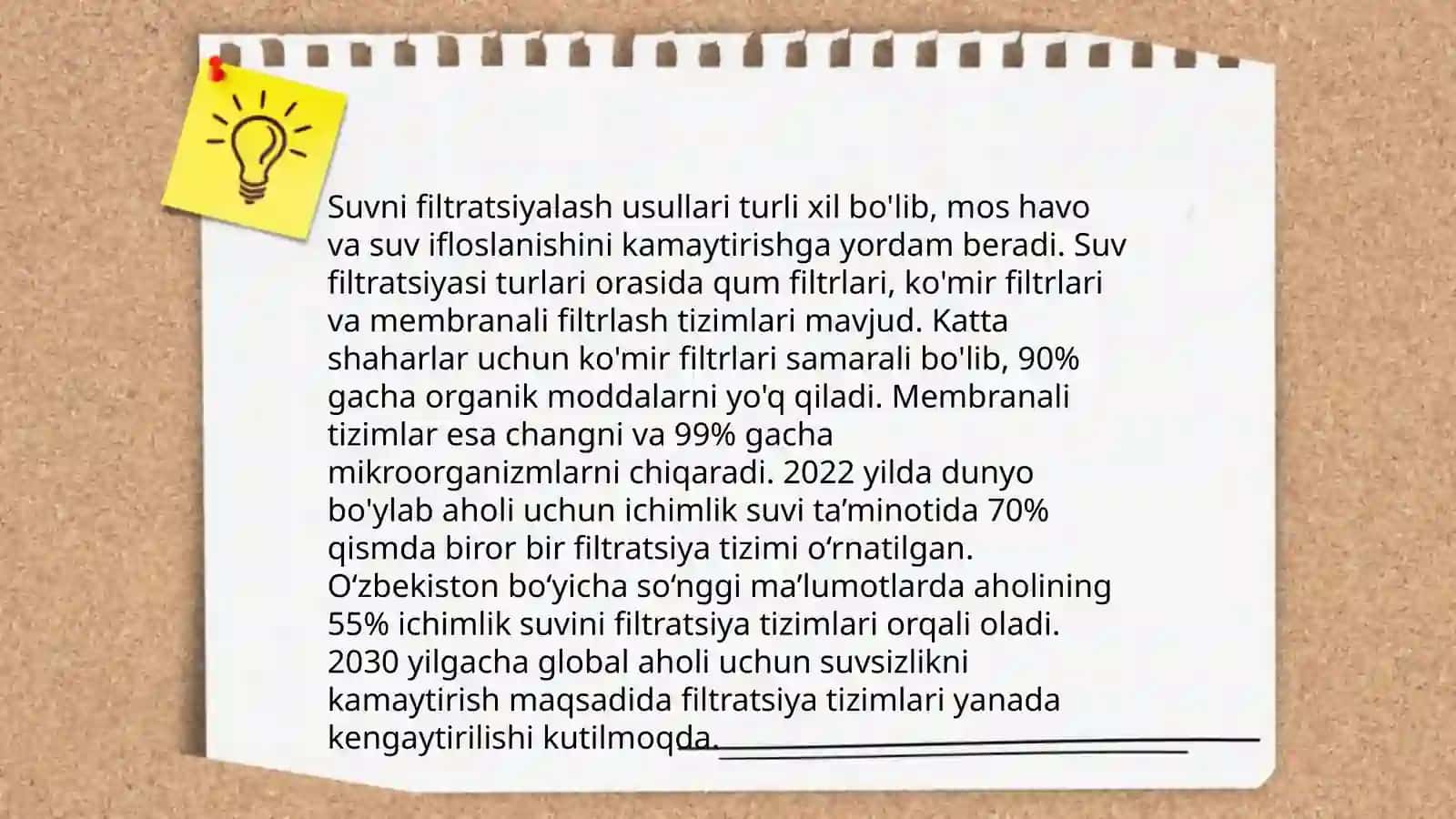 Ichimlik suvi yaxshilishning asoaiy usullari 4