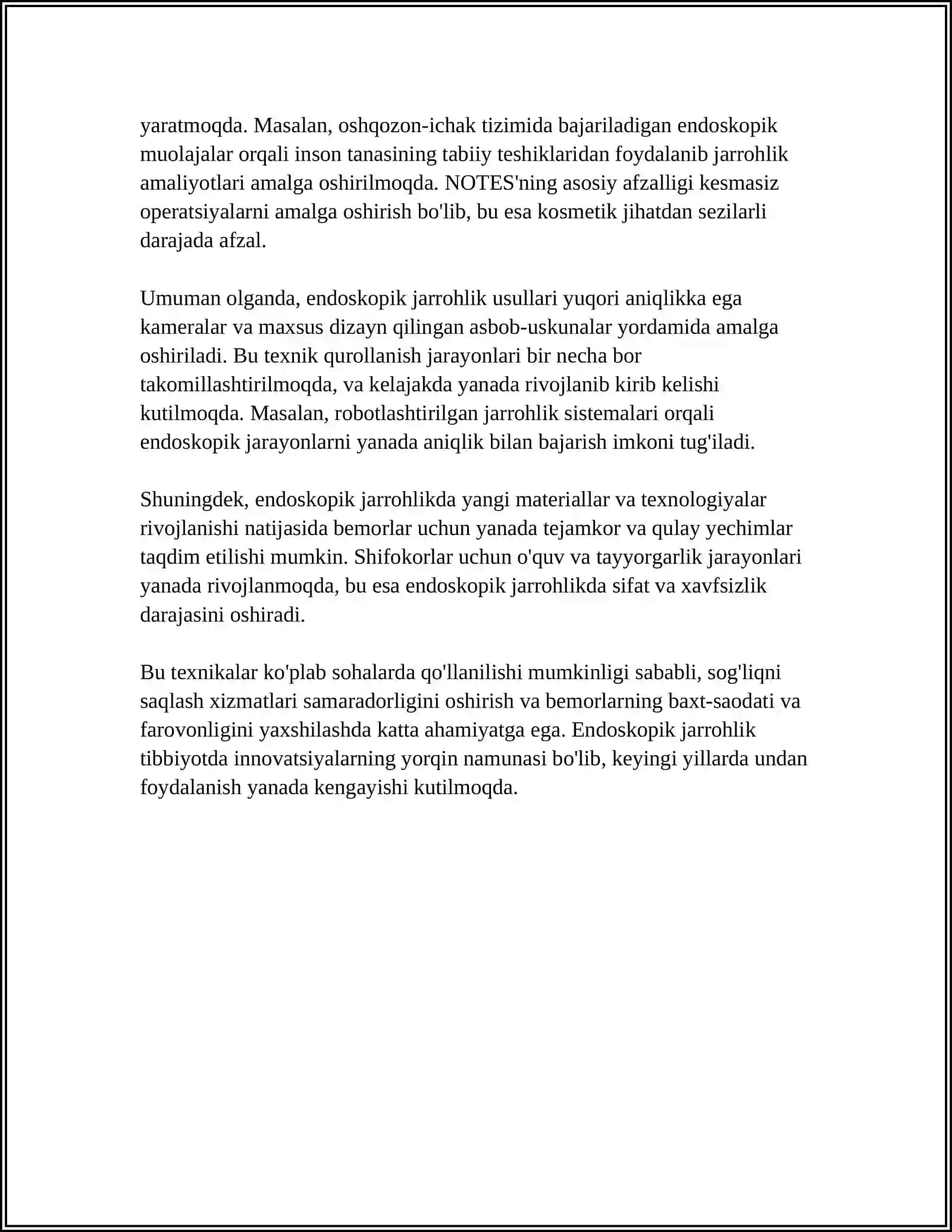 TIBBIYOTDA ENDOSKOPIK USULLARNING QULLANISHI 4