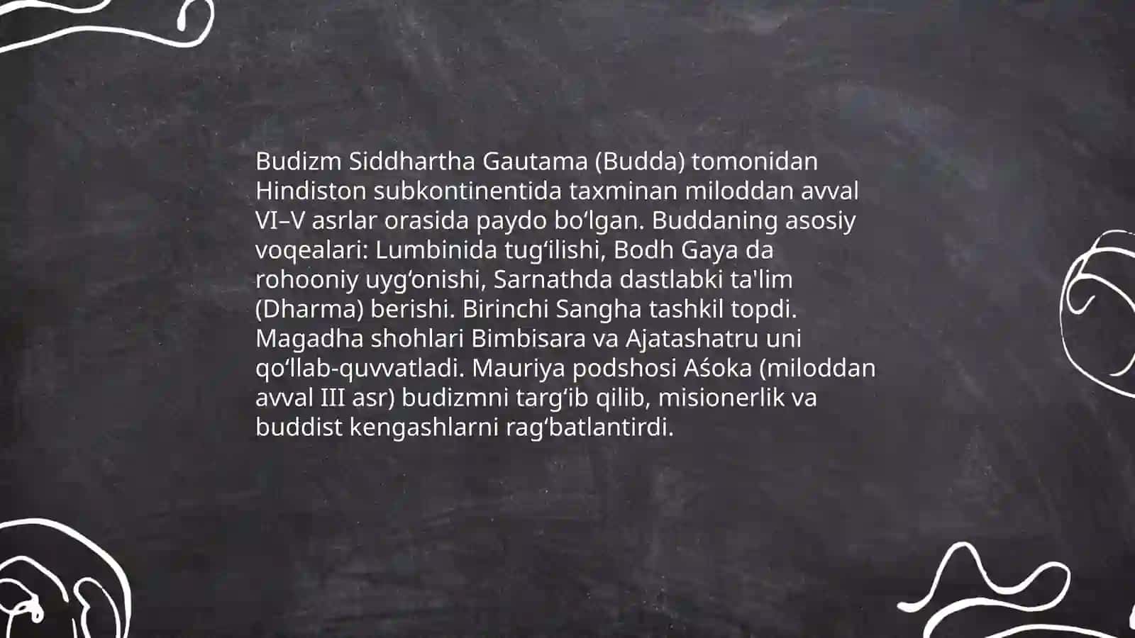Buddizm dini tarixi va asosiy g'oyalari 4
