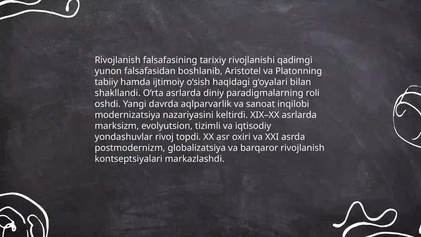 Rivojlanish falsafasi 4