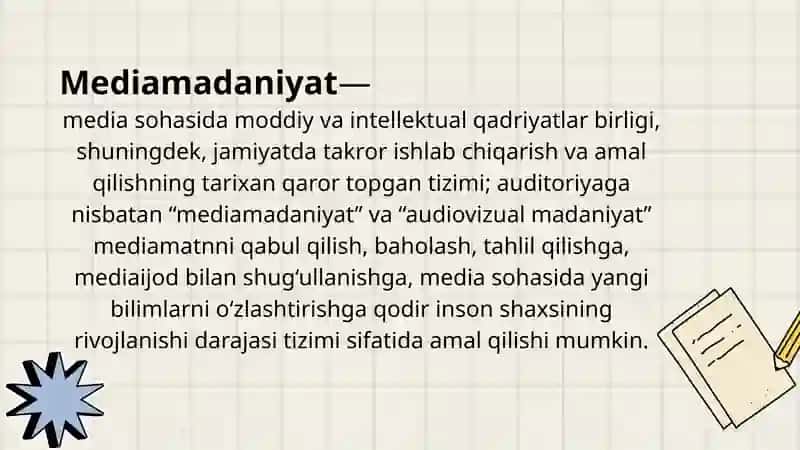 Media madaniyat va innovatsion pedagogika 4