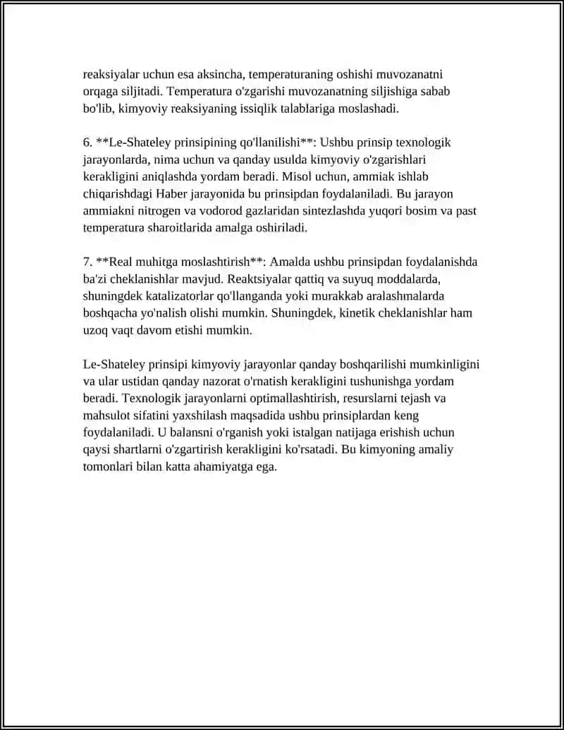 LE-SHATEYLE PRINSIPI VA UNING KIMYOVIY HOSSALARI 4