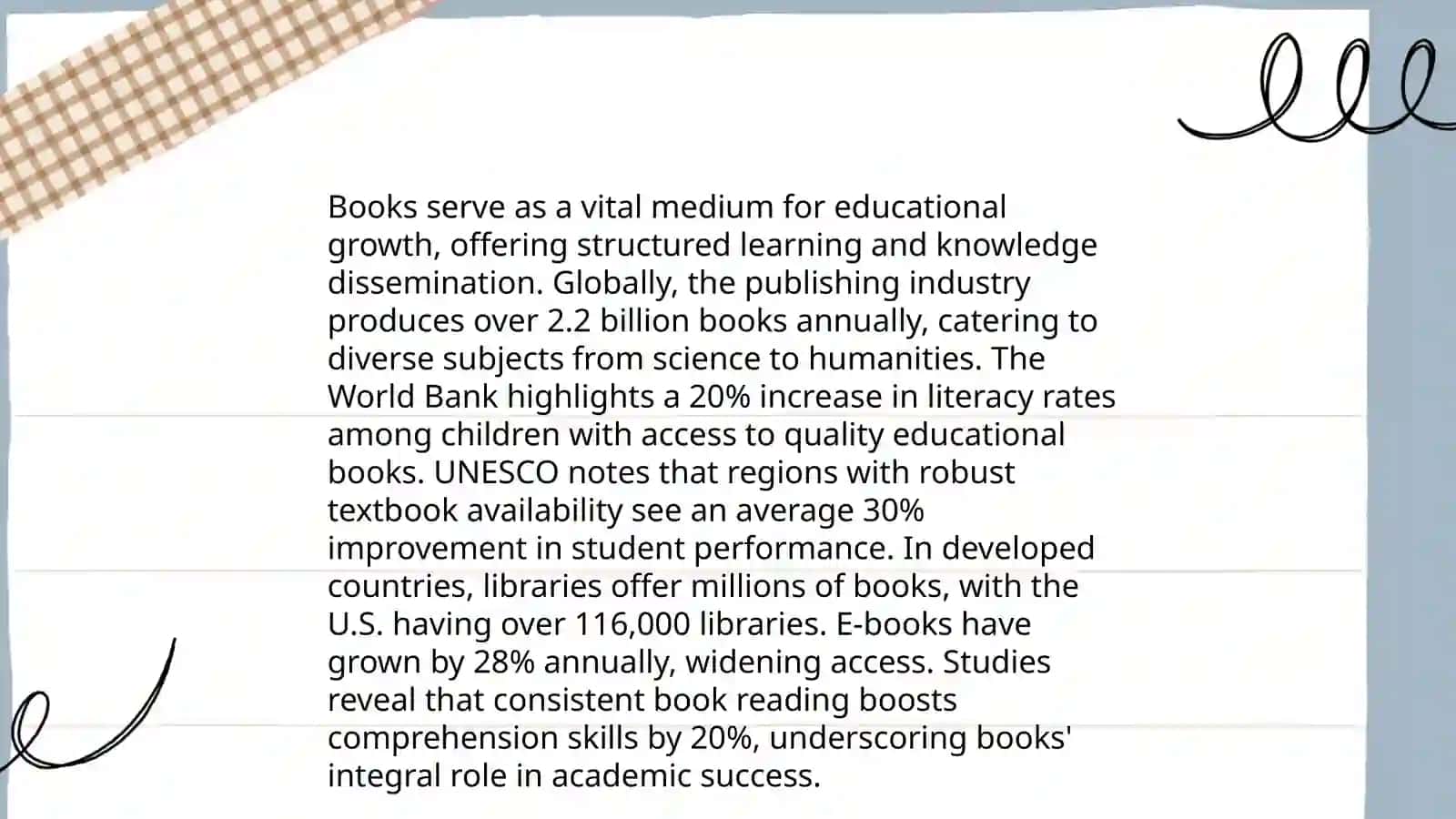 The role of books 4