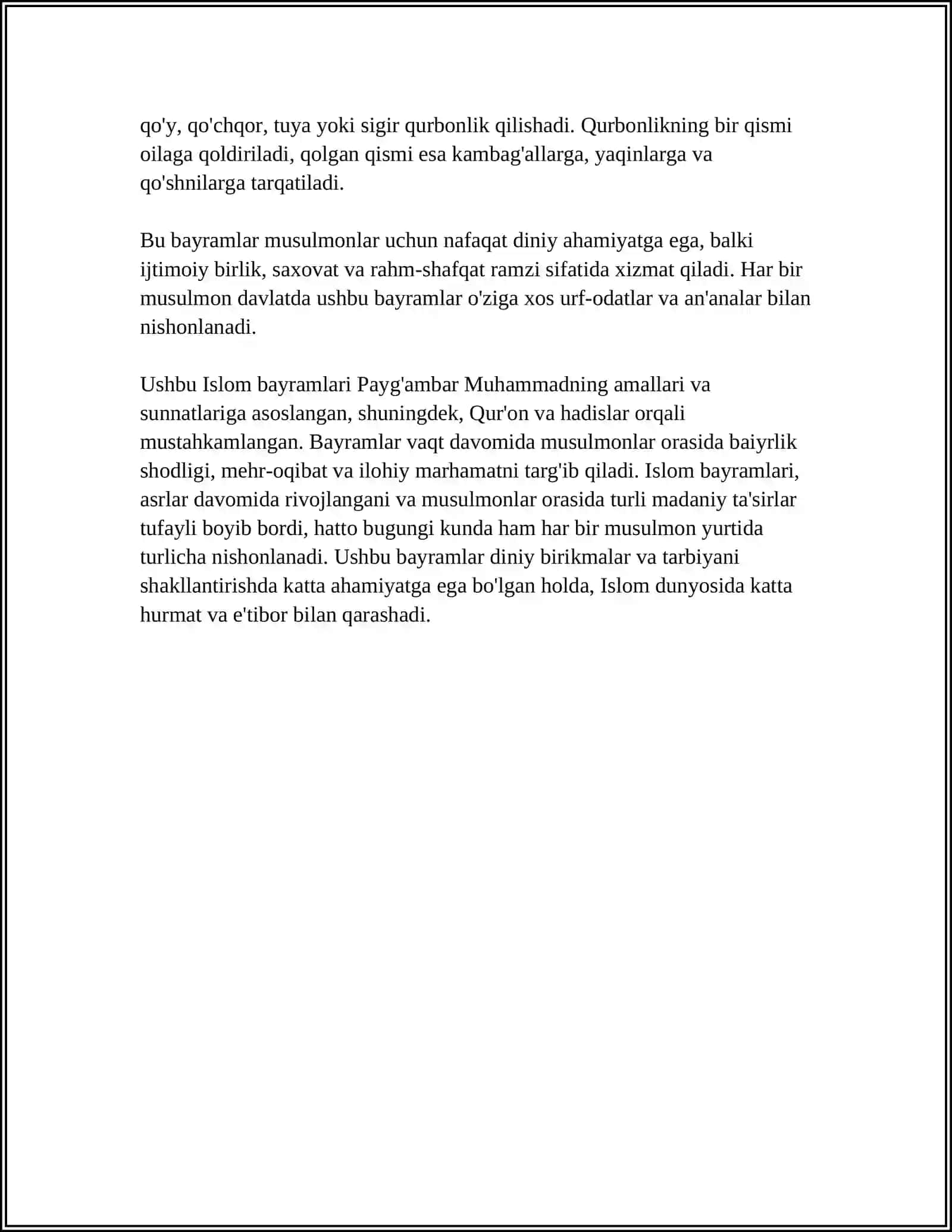 Ramazon hayiti (Eid al-Fitr) 4