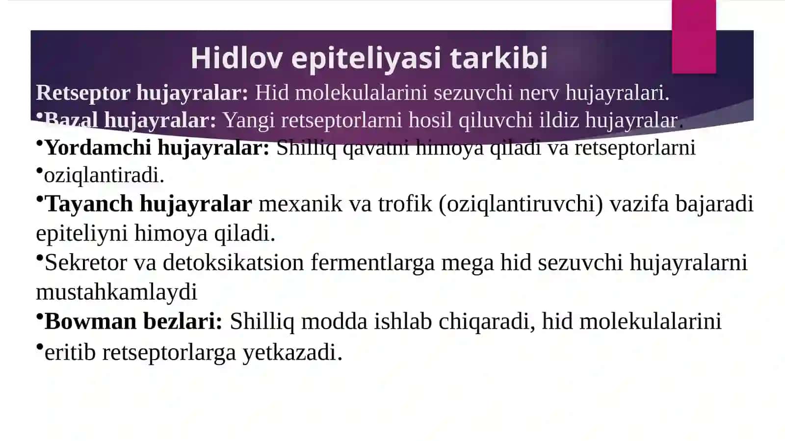 GISTOLOGIYAFANIDAN MUSTAQIL ISHI 4