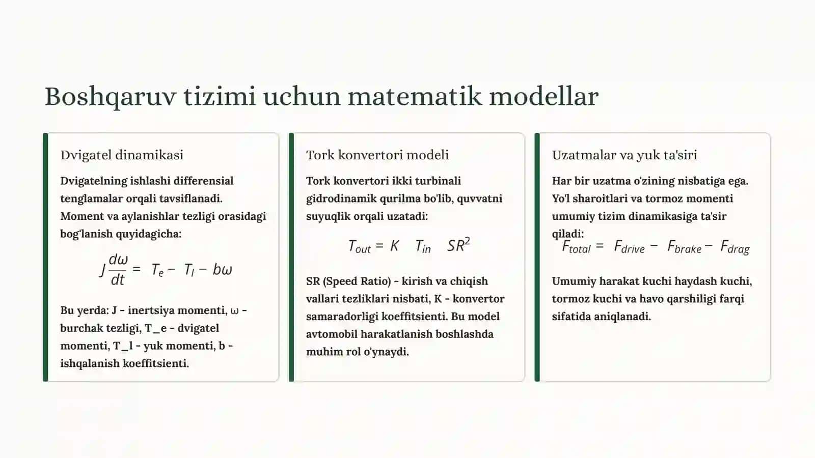 Avtomatik Rostlagichlar uchun Simulink Modelini Yaratish 4