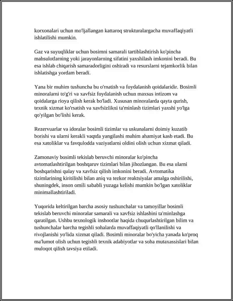 BOSIMLI TEKISLAB BERUVCHI MINORALAR TOG'RISIDA MALUMOT 4