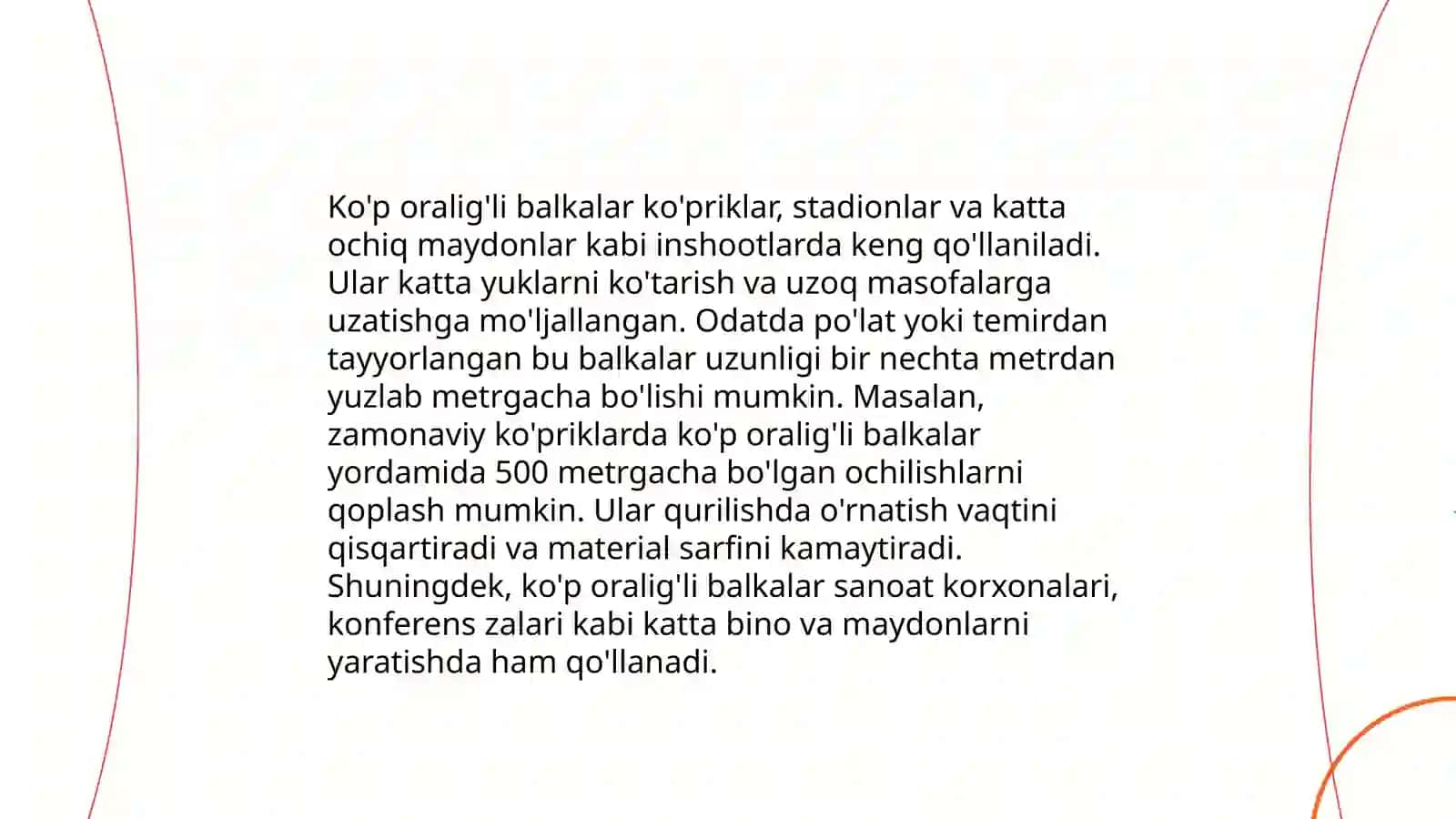 Ko'p oralig'li balkalar 4