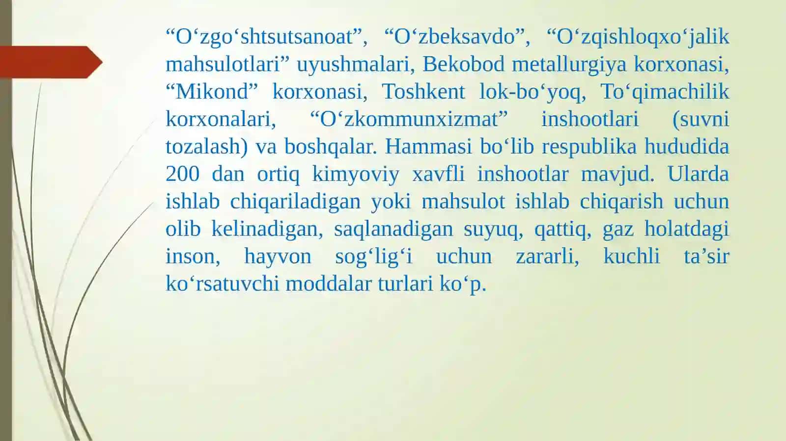 Kimyoviy xavfli ob'ektlardagi avariya 4