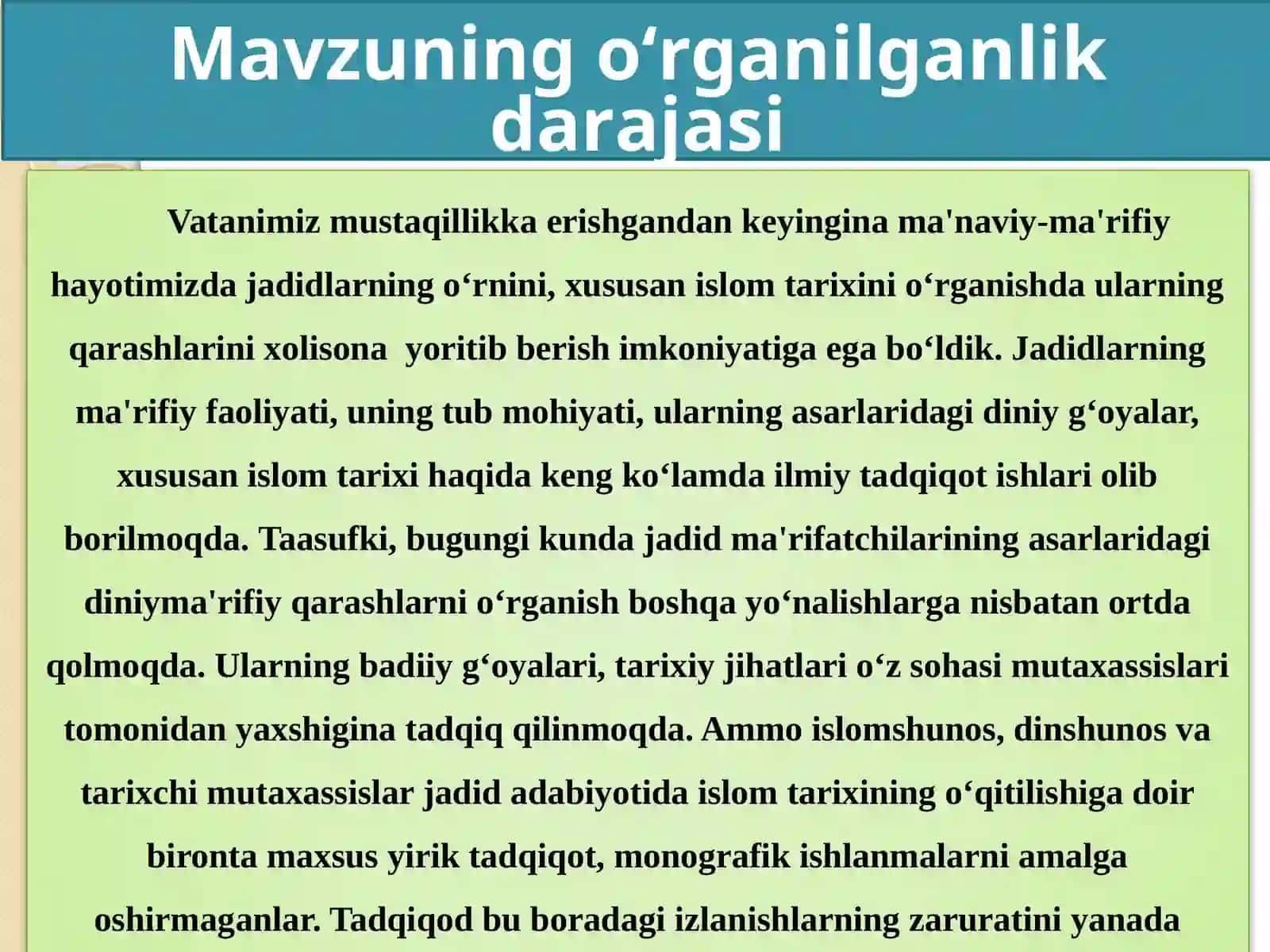 Mahmudxo‘ja Behbudiyning islom tarixiga oid asarlari 4