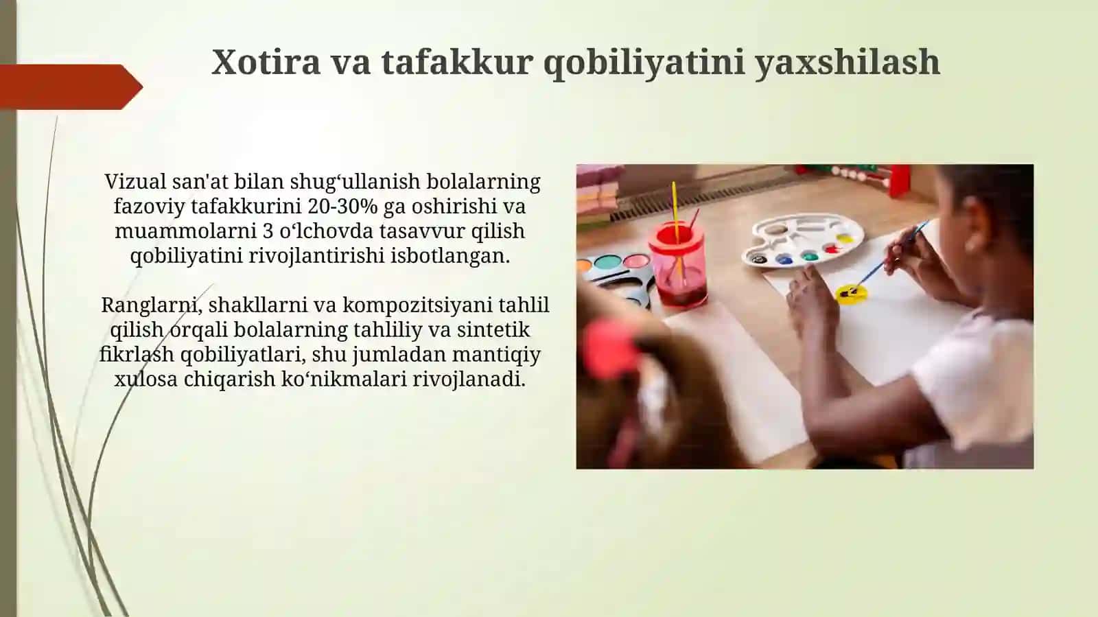 Tasviriy San'at va Bolaning Kognitiv Rivojlanishi 4