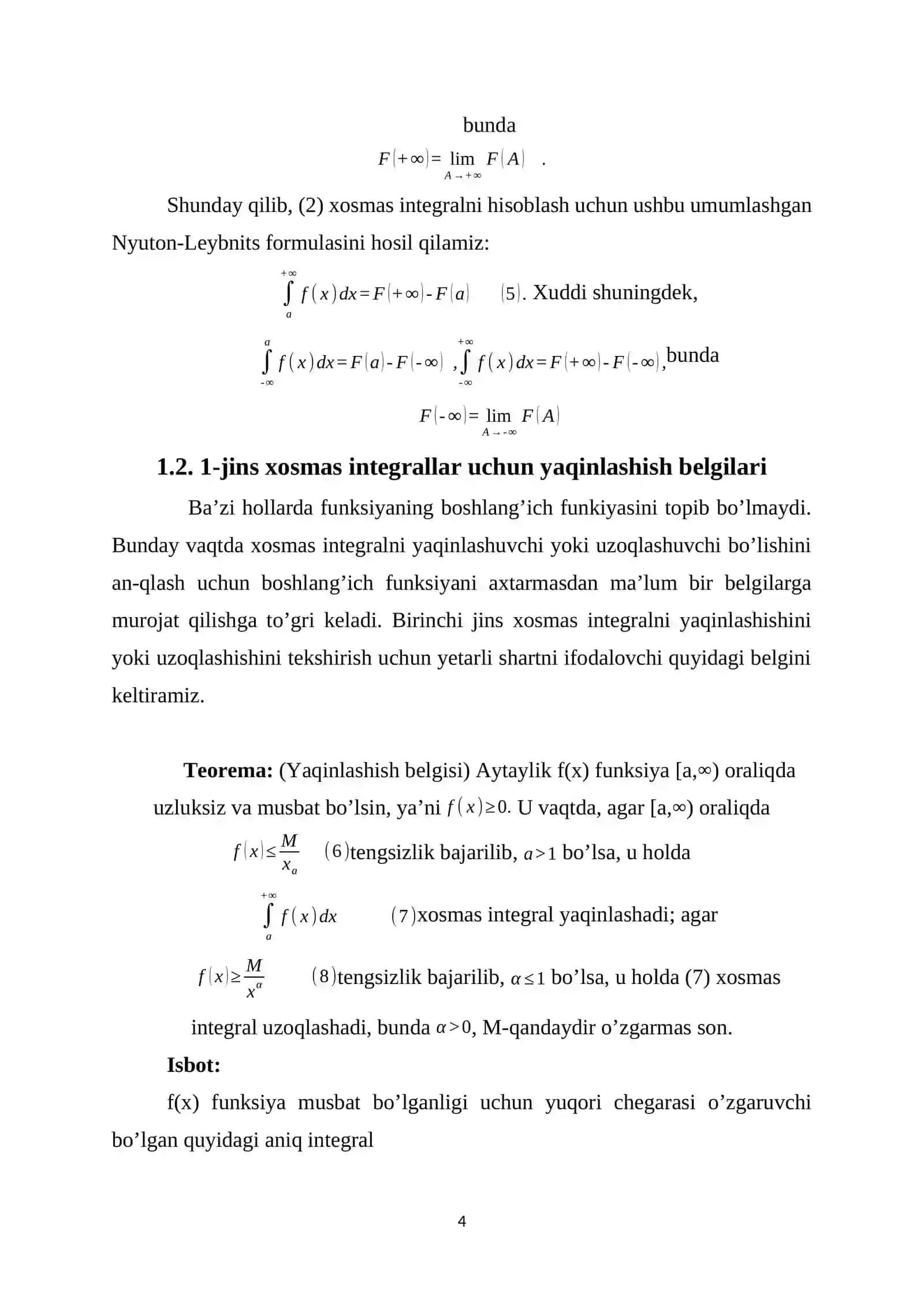 Frenel Integrali 4