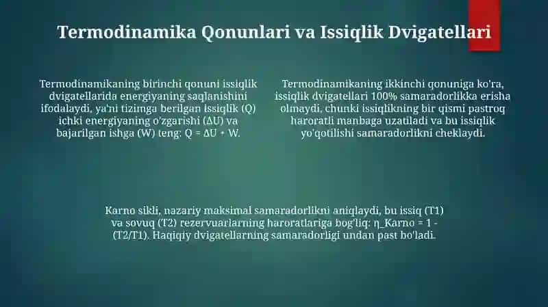 Issiqlik dvigatellari 4