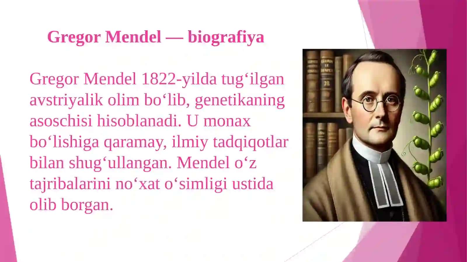 Genetika fani sifatida rivojlanishining tarixiy bosqichi 4
