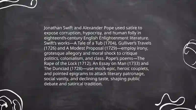 XVIII century English enlightenment literature 4