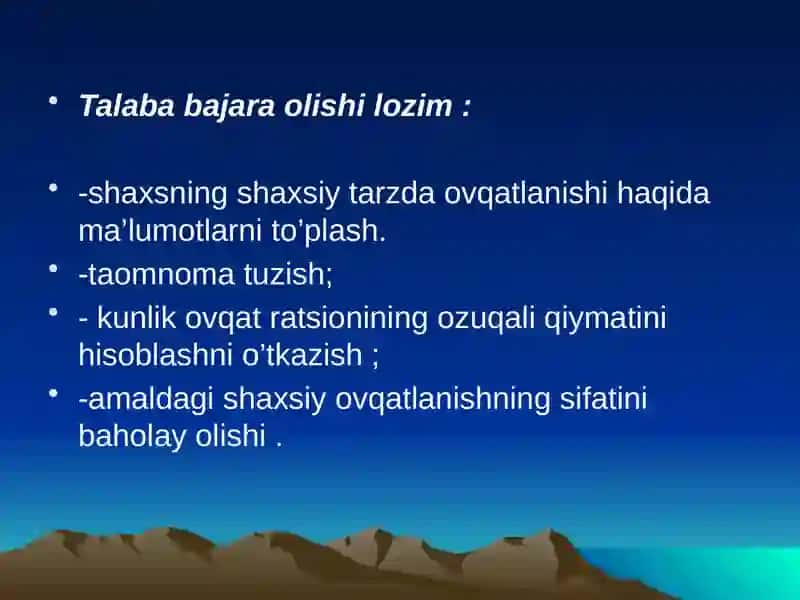 Shaxsiy ovqatlanish gigiyenasi 4