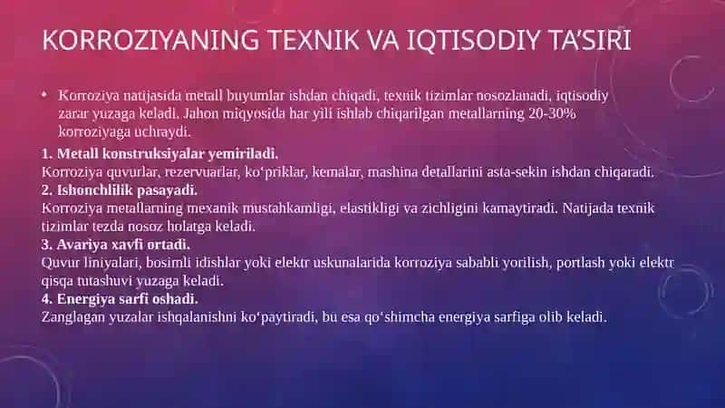 Korroziyadan himoyalanish  usullari 4