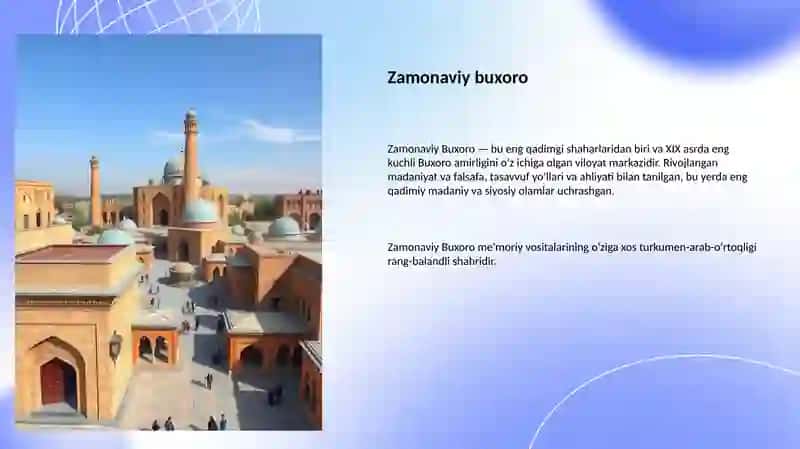 Buxoro amirligi: iqtisodiyoti, madaniyati va tashqi siyosati 4
