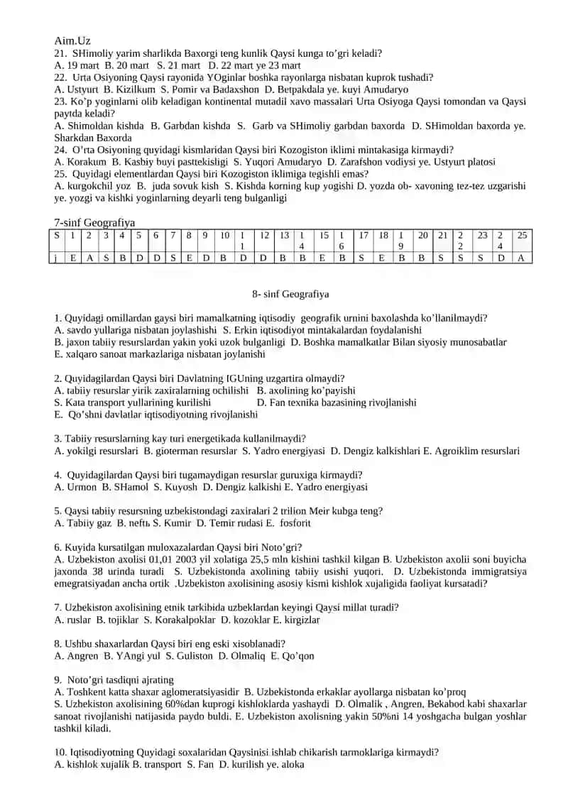 5- sinf Geografiya 4