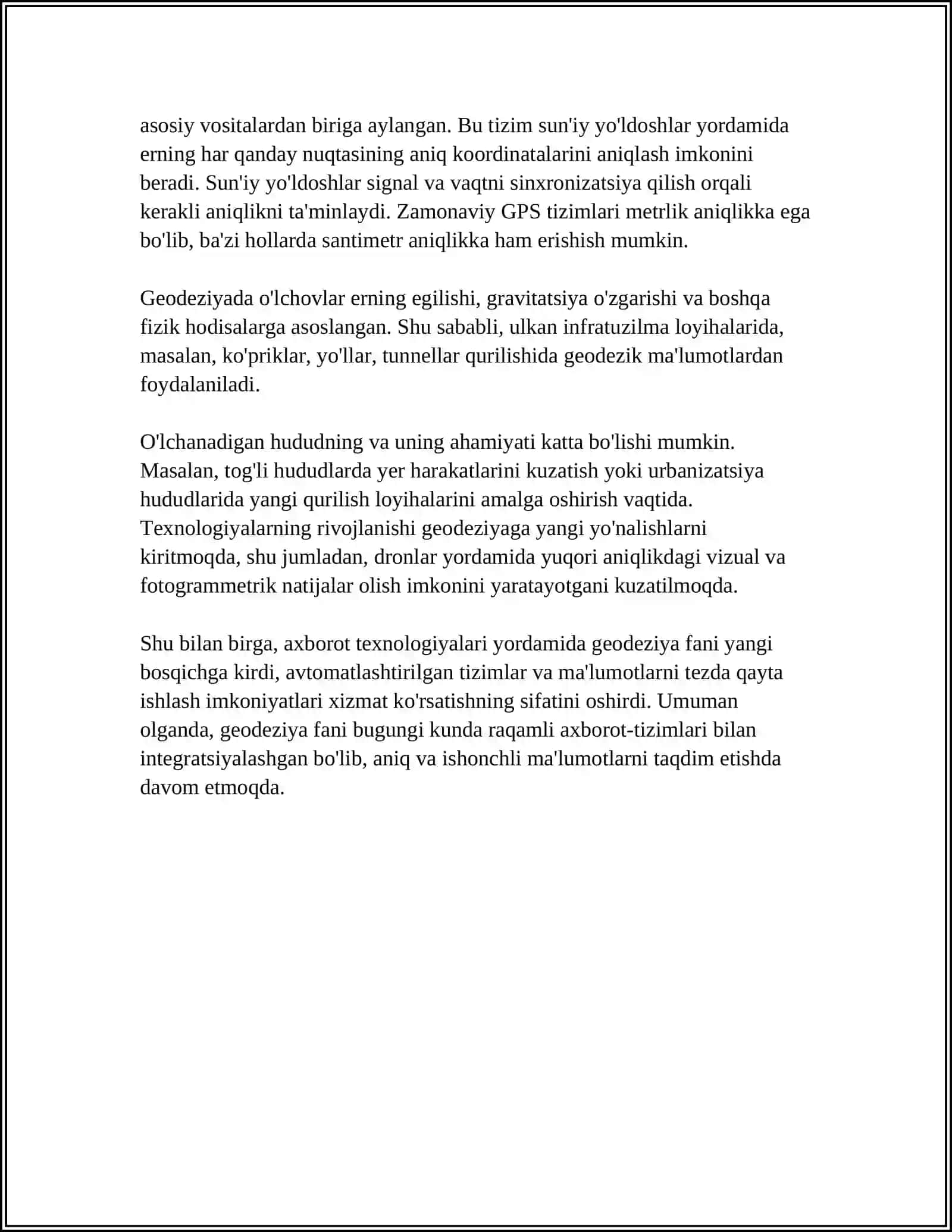 GEODEZIYADA TAYANCH TARMOQLARNI IZLASH 4