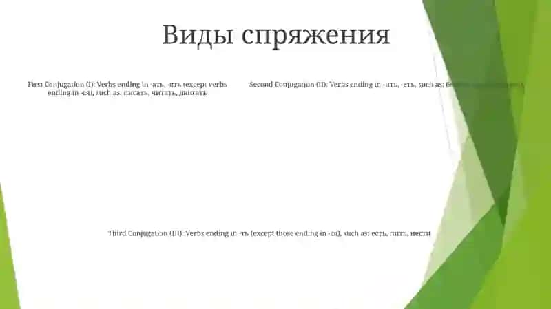 Спряжение Глаголов 4