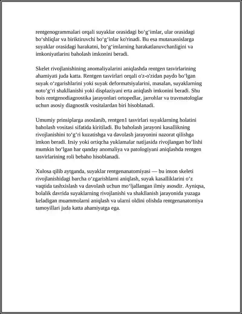 SKELET SUYAKLARINING RENTGENANATOMIYASI 4
