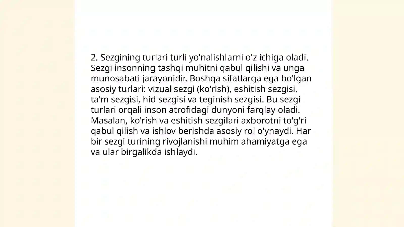 Sezgi va uning boshqa jarayonlar bilan bog'liqligi 4