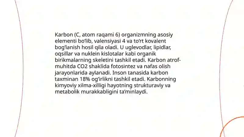 Biogen elementlar va ularning ahamiyati 4